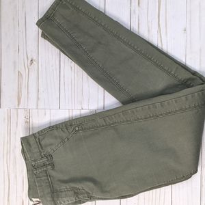 Mudd Jeans Women's Skinny/Jegging Fake Front Pockets Olive Size 7